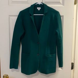 J. Crew women’s green cotton sweater blazer M